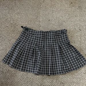 Plaid tennis skirt pleated skirt